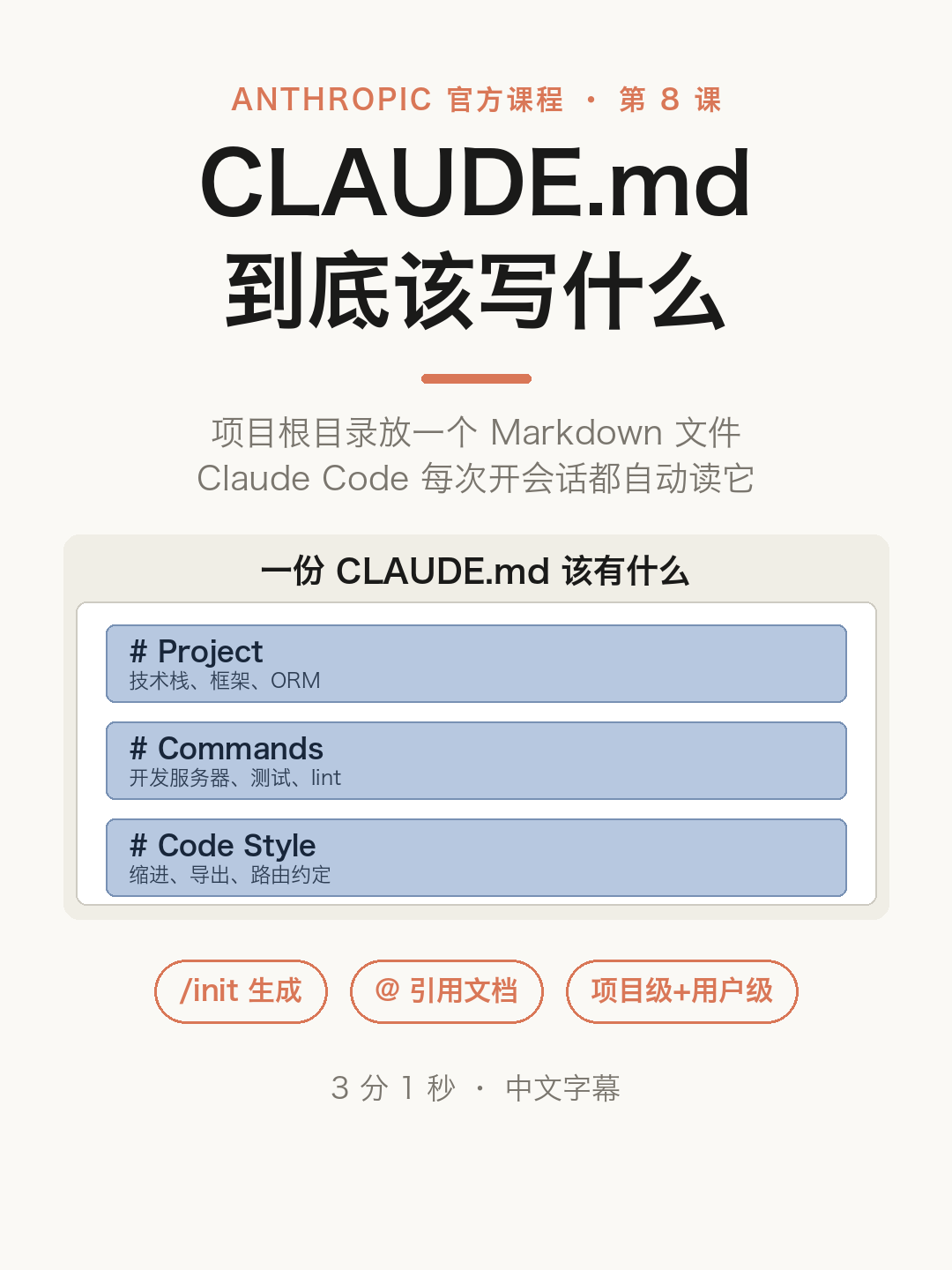 CLAUDE.md 到底该写什么